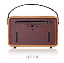 Roxel Retro D1 Vintage DAB+/FM Radio Wireless Speaker Bedside Alarm Clock with