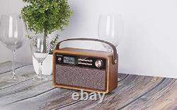 Roxel Retro D1 Vintage DAB+/FM Radio Wireless Speaker Bedside Alarm Clock with