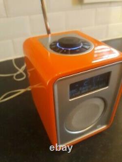 Ruark Audio DAB Digital Radio Alarm Clock Retro ORANGE