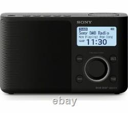 SONY XDR-S61D Portable DAB+/FM Radio LCD Display Black Currys