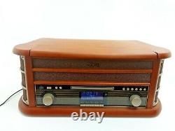 Shuman 8 In 1 Retro Record CD DAB FM Radio MP3 Tape USB Player Unit