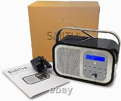 Smith-Style Retro H1 DAB+ FM DAB Digital Radio Bluetooth Portable Radio with Dua