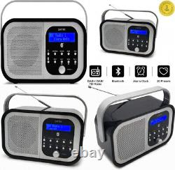 Smith-Style Retro H1 DAB Radio with Bluetooth Portable Black