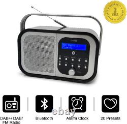 Smith-Style Retro H1 DAB Radio with Bluetooth Portable Black
