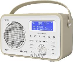 Spitalfields 2 Retro DAB/DAB+ Digital FM Portable Radio Alarm Clock Bluetoot