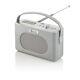 Swan Retro Grey Dab Bluetooth Portable Radio Alarm Clock Lcd Display Sra43010grn
