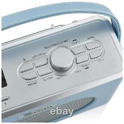 Swan SRA43010BLN Retro DAB Bluetooth Radio in Blue 20 Presets