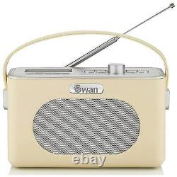 Swan SRA43010CN Retro DAB Bluetooth Radio in Cream 20 Presets