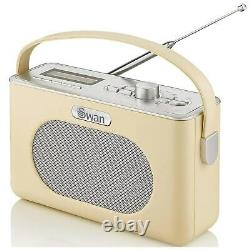 Swan SRA43010CN Retro DAB Bluetooth Radio in Cream 20 Presets