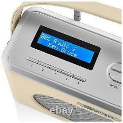 Swan SRA43010CN Retro DAB Bluetooth Radio in Cream 20 Presets