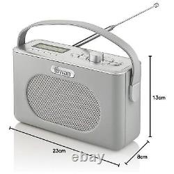 Swan SRA43010GRN Retro DAB Bluetooth Radio in Grey 20 Presets