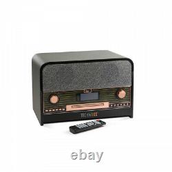 Technaxx TX-102 Retro Bluetooth DAB+/FM-Stereoradio mit CD-Player & USB