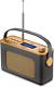 Ueme Retro Dab/dab+ Fm Wireless Portable Radio With Bluetooth (charcoal Grey)