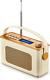 Ueme Retro Dab/dab+ Fm Wireless Portable Radio With Bluetooth (cream)