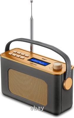 UEME Retro DAB/DAB+ FM Wireless Portable Radio with Bluetooth (Cream)