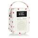 Vq Emma Bridgewater Retro Mini Dab Radio Pink Hearts Bluetooth Portable Radio