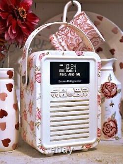 VQ Emma Bridgewater Retro Vintage DAB Rose & Bee Portable Radio Bluetooth