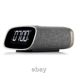 VQ Lark Bedside DAB Radio & Alarm Clock in Black & Walnut