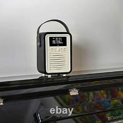 VQ Portable Retro Mini DAB and DAB+ Digital Radio with FM, Bluetooth, Aux, USB