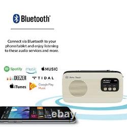 VQ Retro Classic DAB/DAB+ Digital & FM Radio Bluetooth 5.0 & Headphones, Auto