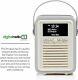 Vq Retro Mini Dab/dab+ Digital & Fm Portable Radio Bluetooth Light Grey