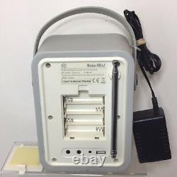 VQ Retro Mini DAB/DAB + Digital & FM Portable Radio Bluetooth Light Grey