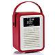 Vq Retro Mini Dab+ Digital Fm Portable Radio/bluetooth Speaker Red Music/audio