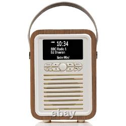 VQ Retro Mini DAB+ Digital FM Portable Radio/Bluetooth Speaker Walnut Audio