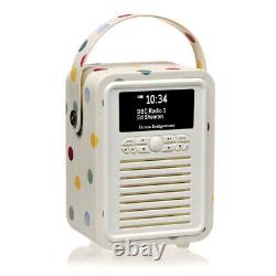 VQ Retro Mini DAB+ Digital FM Radio/Bluetooth Speaker Emma Bridgewater Polka Dot