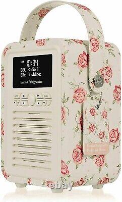 VQ Retro Mini DAB/FM Bluetooth Digital Radio, Emma Bridgewater Rose & Bee