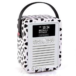 VQ Retro Mini DAB+ FM Radio with Bluetooth Speaker Lulu Guinness Black Lip