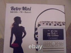 VQ Retro Mini DAB+ FM Radio with Bluetooth Speaker Lulu Guinness Black Lips