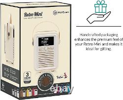 VQ Retro Mini DAB Radio with Bluetooth, Radio Alarm Clock with FM Supportability