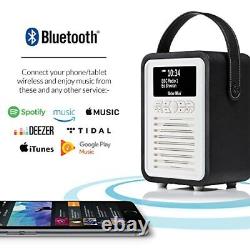 VQ Retro Mini DAB Radio with Bluetooth, Radio Alarm Clock with FM supp