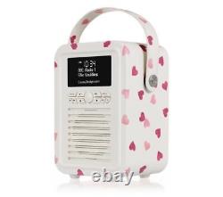 VQ Retro Mini Portable DAB+/FM Bluetooth Radio Emma Bridgewater Pink Hearts