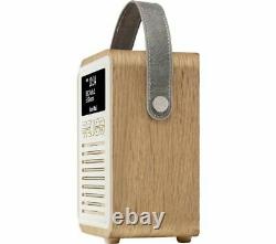 VQ Retro Mini Portable DAB & FM Radio with Bluetooth in Oak