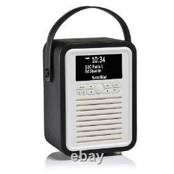VQ Retro Mini Portable DAB Radio with Bluetooth in Black