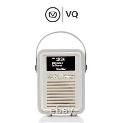 VQ Retro Mini Portable Dab Radio with Bluetooth Speaker and Aux Dab+ FM Bedsid