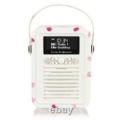 ViewQuest VQMINIEBPH Emma Bridgewater Retro Mini DAB Radio in Pink Hearts