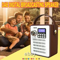 Wood Rechargeable Portable DAB Digital Retro Stereo Bluetooth FM Radio Audio MP3