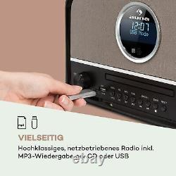 B-stock Rétro Dab CD Radio Bluetooth Usb Portable Mp3 Lecteur LCD Alarme