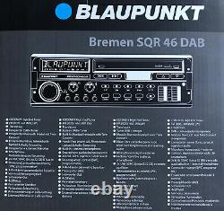 Blaupunkt Brême Sqr 46 Dab Rétro Auto Radio Avec Bluetooth Dab Usb Mp3 Aux Entrée