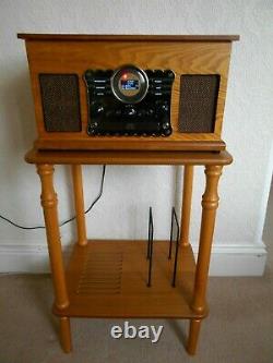 Coopers Music Centre 7 En 1 Dab Radio Bande CD Usb Tournable Retro Style Wood