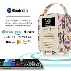 Dab+ Radio Bluetooth Fm Alarme Retro Mini Par Vq Emma Bridgewater Wallflower