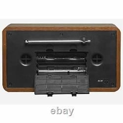 Denver Dab-18 Vintage Style Stéréo Dab/dab+ & Fm Radio Real Wood Cabinet