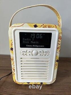 Emma Bridgewater se sent chez elle Imprimé Orange Radio Portable Rétro Dab Fm