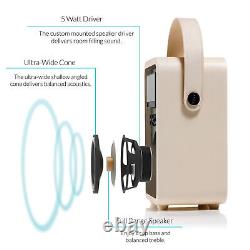 Enceinte Bluetooth avec radio DAB, DAB+, FM et alarme rétro Mini par VQ Cream
