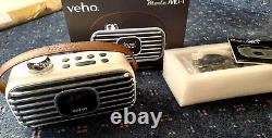 Ensemble haut-parleur sans fil et radio Dab Veho Md-1 Bnib style rétro (prix de vente recommandé d'origine 249 £)