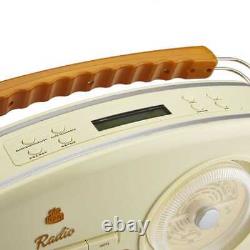 GPO Rydell Retro Portable DAB/FM Radio Cream: Radio portable rétro GPO Rydell DAB/FM crème