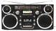 Gpo Brooklyn Portable Retro Music System Boombox Black Rrp 249.00 Lot Gddbncd
